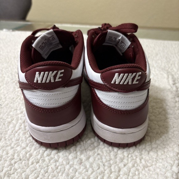 Nike Burgundy and White Women's Sneakers - Picture 4 of 5
